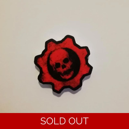 Gears of War logo pin badge